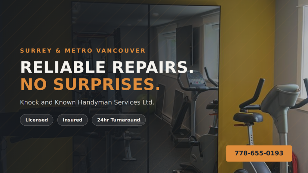 KNOCK AND KNOWN HANDYMAN SERVICES LTD.
